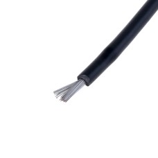 Провід багатожильний 0,50mm² (28xD0,15mm, лужена мідь) чорний, PVC (RV0.5-28/0.15-TCU-B) KLS