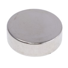 Магніт NdFeB, диск/циліндр D30 x 10 mm (N38), Ni + Cu + Ni (нікель) Ningbo