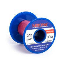 Провід монтажний AVR0.12-7/0.15-TCU-R-10 на котушці РАДІОМАГ