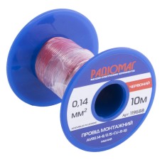 Провід монтажний AVR0.14-8/0.15-CU-R-10 на котушці РАДІОМАГ