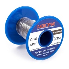 Провід монтажний AVR0.14-8/0.15-CU-BR-10 на котушці РАДІОМАГ