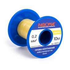 Провід монтажний AVR0.2-12/0.15-CU-Y-10 на котушці РАДІОМАГ