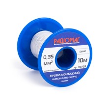 Провід монтажний AVR0.35-19/0.15-CU-W-10 на котушці РАДІОМАГ