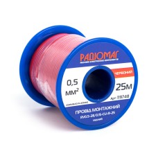 Провід монтажний RV0.5-28//0.15-CU-R-25 на котушці РАДІОМАГ