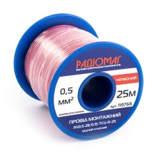 Провід монтажний RV0.5-28/0.15-TCU-R-25 на котушці РАДІОМАГ