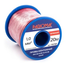 Провід монтажний RV1-32/0.20-CU-R-20 на котушці РАДІОМАГ