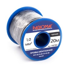 Провід монтажний RV1-32/0.20-CU-B-20 на котушці РАДІОМАГ