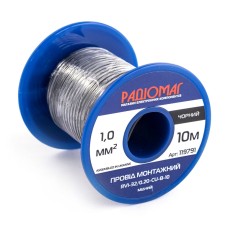 Провід монтажний RV1-32/0.20-CU-B-10 на котушці РАДІОМАГ