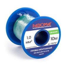 Провід монтажний RV1-32/0.20-CU-G-10 на котушці РАДІОМАГ