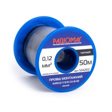 Провід монтажний AVR0.12-7/0.15-CU-B-50 на котушці РАДІОМАГ