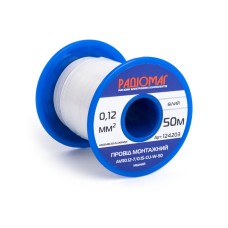 Провід монтажний AVR0.12-7/0.15-CU-W-50 на котушці РАДІОМАГ