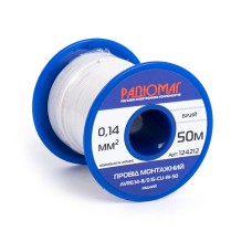 Провід монтажний AVR0.14-8/0.15-CU-W-50 на котушці РАДІОМАГ