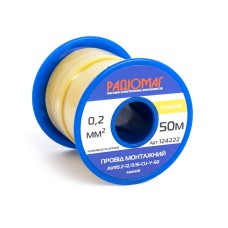 Провід монтажний AVR0.2-12/0.15-CU-Y-50 на котушці РАДІОМАГ
