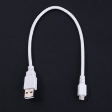 Кабель USBA-plug - USBmicro - plug довжина 0,3 м, білий (USB-MICBM-0.3) Goobay