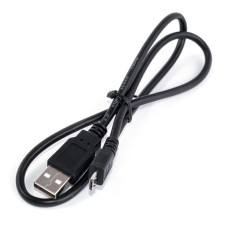 Кабель USBA-plug - USBmicro - plug довжина 0,6 м, чорний (USB-MICBM-0.6BK) Goobay