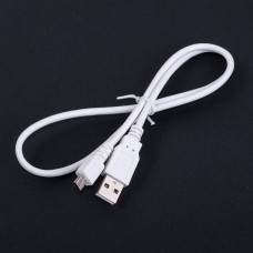 Кабель USBA-plug - USBmicro - plug довжина 0,6 м, білий (USB-MICBM-0.6) Goobay