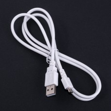 Кабель USBA-plug - USBmicro - plug довжина 1м, білий (USB-MICBM-1.0) Goobay