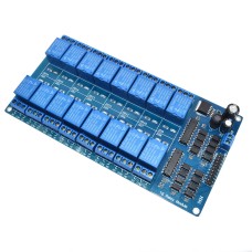 Модуль реле, 16 каналів для Arduino + LM2596S (12V)