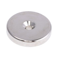 Магніт NdFeB, Шайба під потай D25 x d7/3,5 x 5 mm (N38), Ni + Cu + Ni HHII