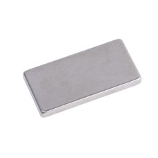 Магніт NdFeB, блок 20 x 10 x 2 mm (N38), Ni + Cu + Ni HHII