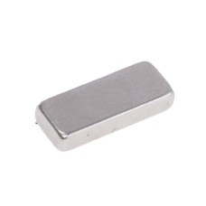 Магніт NdFeB, блок 15 x 6 x 3mm (N38), Ni + Cu + Ni HHII