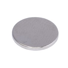 Магніт NdFeB, диск/циліндр D10 x 1 mm (N38), Ni + Cu + Ni (нікель) HHII