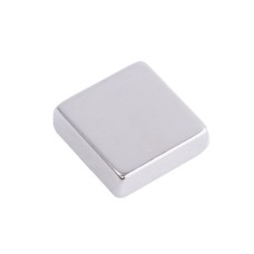 Магніт NdFeB, блок 12 x 12 x 4 mm (N38), Ni + Cu + Ni (нікель) HHII