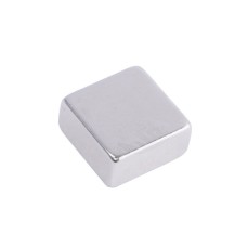 Магніт NdFeB, Блок 12 x 12 x 6 mm (N38), Ni + Cu + Ni (нікель) HHII