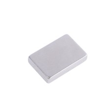 Магніт NdFeB, блок 15 x 10 x 3 mm (N48), Ni + Cu + Ni (нікель) HHII