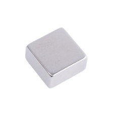 Магніт NdFeB, блок 15 x 15 x 8 mm (N38), Ni + Cu + Ni (нікель) HHII