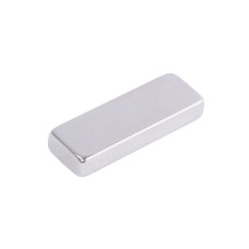 Магніт NdFeB, Блок 18 x 6 x 3 mm (N48), Ni + Cu + Ni (нікель) HHII