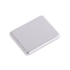 Магніт NdFeB, блок 20 x 15 x 3 mm (N38), Ni + Cu + Ni (нікель) HHII