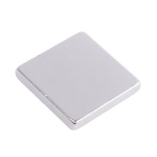 Магніт NdFeB, блок 20 x 20 x 3 mm (N48), Ni + Cu + Ni (нікель) HHII
