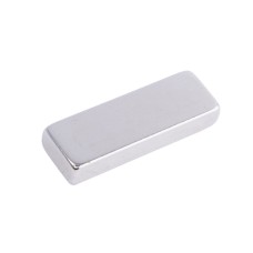 Магніт NdFeB, Блок 30 x 10 x 5 mm (N38), Ni + Cu + Ni (нікель) HHII