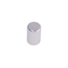 Магніт NdFeB, диск/циліндр D4 x 6 mm (N38), Ni + Cu + Ni (нікель) HHII