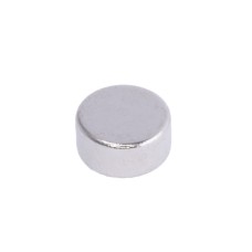 Магніт NdFeB, диск/циліндр D7 x 3.5 mm (N38), Ni + Cu + Ni (нікель) HHII