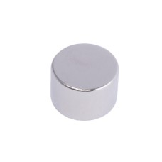 Магніт NdFeB, диск/циліндр D12 x 8 mm (N38), Ni + Cu + Ni (нікель) HHII