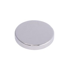 Магніт NdFeB, диск/циліндр D18 x 3 mm (N38), Ni + Cu + Ni (нікель) HHII