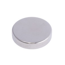 Магніт NdFeB, диск/циліндр D22 х 5 mm (N38), Ni + Cu + Ni (нікель) HHII