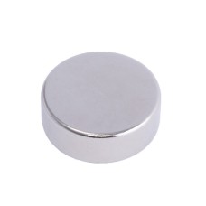 Магніт NdFeB, диск/циліндр D22 х 8 mm (N38), Ni + Cu + Ni (нікель) HHII