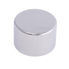Магніт NdFeB, диск/циліндр D22 х 15 mm (N38), Ni + Cu + Ni (нікель) HHII