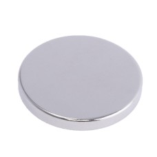 Магніт NdFeB, диск/циліндр D30 x 4 mm (N38), Ni + Cu + Ni (нікель) HHII