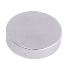 Магніт NdFeB, диск/циліндр D40 x10 mm (N38), Ni + Cu + Ni (нікель) HHII