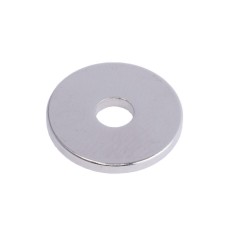 Магніт NdFeB, Диск (шайба) D18 x d5 x 2 mm (N38), Ni + Cu + Ni (нікель) HHII