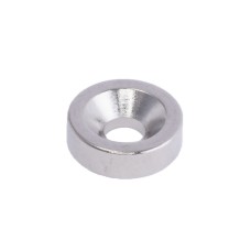 Магніт NdFeB, Шайба під потай D10 x d7/3.5 x 3 mm (N52), Ni + Cu + Ni (нікель) HHII