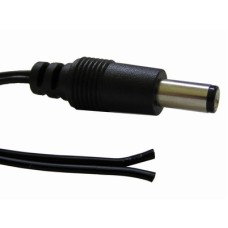 LT-D001 2.1 * 5.5 SPT-1 18/2 105C BLK 1,2 END CUT (роз'єм каб. 2,1 / 5,5 з проводами) (KLS17-B37-DC001)