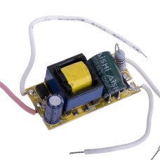 Драйвер для світлодіодів 4-7W без корпуса, 280-300mA @ DC 12-26V, AC 90-265V, 33x16x15mm