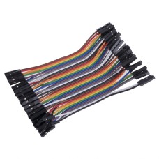 KLS1-SBJW04-FF-100mm-24AWG шлейфова перемичка 40 пін, мама-мама 10см