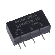 DC/DC перетворювач 1W, MeanWell SPU01N-15