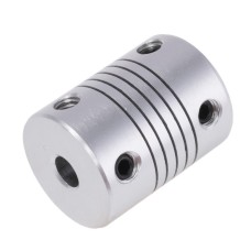 Муфта гнучка алюмінієва 5x8mm, діаметр: 19мм